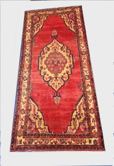 ORIENTAL TYPE AREA RUG MEASURING 12'5 X 5'5