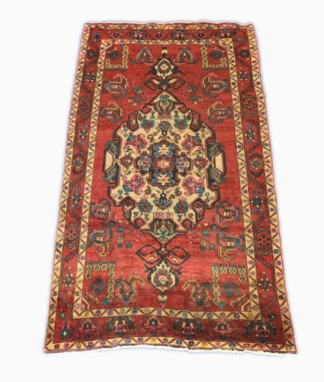 ORIENTAL TYPE AREA RUG MEASURING 9'3 X 5'