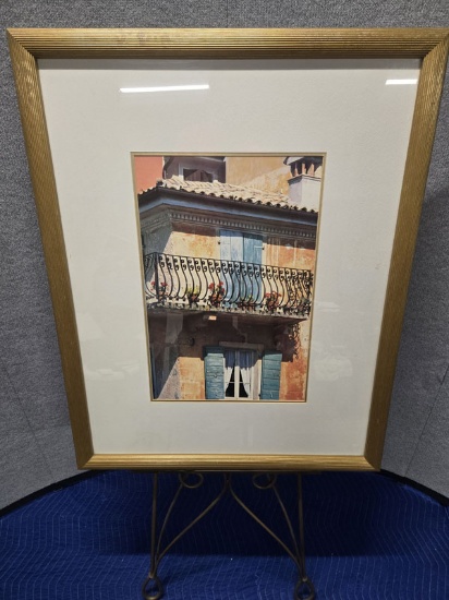 FRAMED TERRACE ART - 31" X 43"