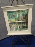 FAUX WINDOW VIEW ARTWORK - ARTIST SIGNED AND DATED - 22