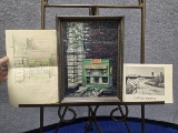 FRAMED DAVID COOPER PAINTING 