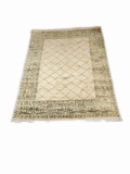 ORIENTAL TYPE SILK AREA RUG MEASURING 12'1 X 9'1