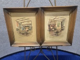 SET OF FRAMED PAUL PORTER ART 