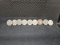 (9) 1943 STEEL WHEAT PENNIES - D AND NO MINT