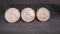 (3) SILVER WALKING LIBERTY HALF DOLLAR COINS (2) 1942-D AND 1943-S