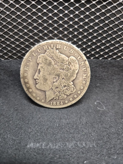 SILVER 1884 U.S. MORGAN DOLLAR COINT - O MINT