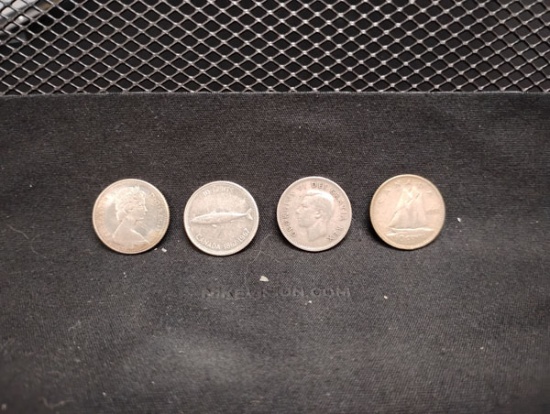 (9) 1867-1967 CANADIAN MACKEREL FISH DIMES