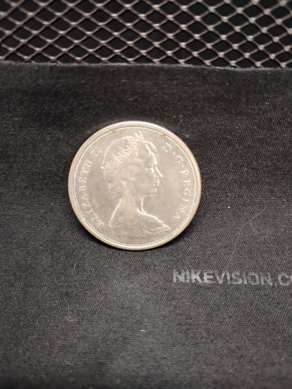 1965 CANADIAN SILVER 50 CENT COIN