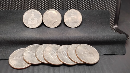 (10) 1776-1976 BENCENTENNIAL HALF DOLLAR COINS