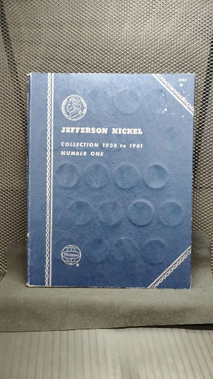 U.S. JEFFERSON NICKEL COLLECTORS BOOKLET 1939-1961 WITH 50 NICKELS