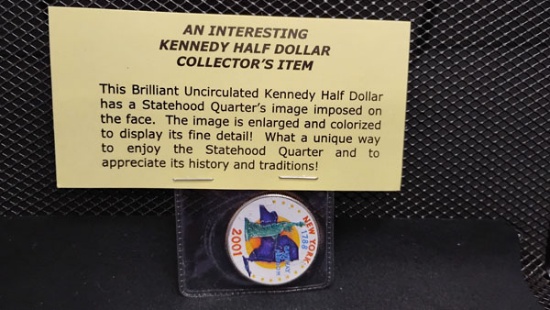 BRILLIANT UNCIRCULATED 2001 STATEHOOD QUARTER - NEW YORK