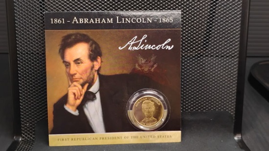 U.S. ABRAHAM LINCOLN 16TH PRESIDENT COMMEMORATIVE COIN