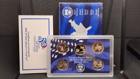 2004 S MINT 50 STATE QUARTERS PROOF SET (5 QUARTERS)
