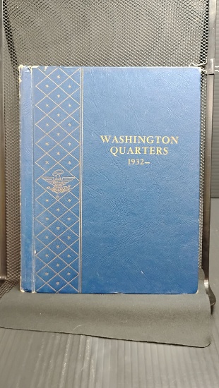 COLLECTORS BOOKLET OF 78 SILVER WASHINGTON QUARTERS FROM 1932-1965 (1965 QUARTER NOT SILVER)