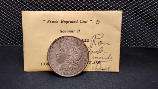 U.S. SILVER 1921 D MINT MORGAN DOLLAR COIN