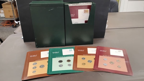 COLLECTION OF COIN SETS - ALL NATIONS VOLUME 2 L-Z , 34 SHEETS