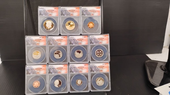 U.S. 2019-S PR70 10 COIN PROOF SET WITH EXTRA 2019-W PR69 COIN