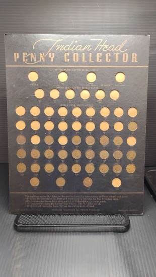 COLLECTION OF 28 INDIAN HEAD BRONZE CENTS 1880-1909