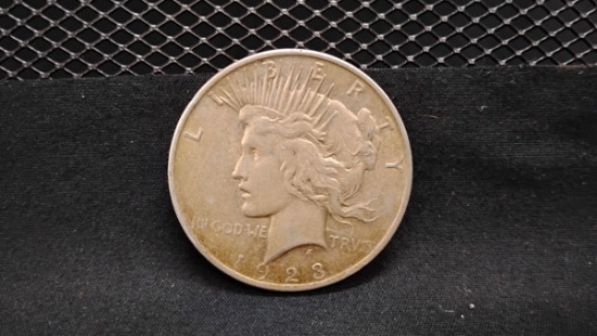 U.S. SILVER 1923 PEACE DOLLAR - NO MINT MARK