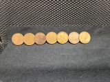 (7) U.S. WHEAT PENNIES 1945-1955