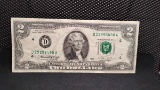 1976 GREEN SEAL DECLARATION OF INDEPENDENCE $2 BILL - SERIAL # D19256490A