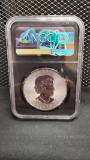 2018 CANADIAN 30th ANNIVERSARY SILVER $5 MAPLE LEAF COIN -INCUSE DESIGN - FIRST DAY OF ISSUE - MS70