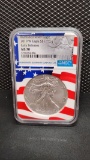 2019-W U.S. $1 BURNISHED SILVER EAGLE COIN - EARLY RELEASES - MS70