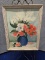 FRAMED FLORAL ON CANVAS - ARTIST SIGNED 