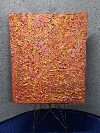 201 PAMELA RYS "TRAPPIST-1H" - ARTIST SIGNED -    39-1/4" X 47"