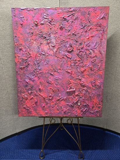 2018 PAMELA RYS "MAKEMAKE" - CANVAS - ARTIST SIGNED -    39-1/4" X 47"
