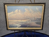FRAMED LIGHTHOUSE PRINT - AUGUST HOLLAND ASMS (AMERICAN SOCIETY OF MARINE ARTS)