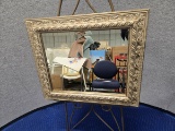 SILVER FRAMED MIRROR - 26
