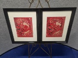 2 FRAMED CHINESE PAPER CUTTINGS - 19