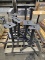 SKID OF CAST IORN PEDESTAL TABLE LEGS