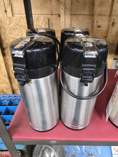 4 WINWARE STAINLESS STEEL LINED AIRPOTS - APSK-725 , 2.5L