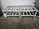 4 METAL DUNNAGE RACKS 2' X 2' X 8-1/4