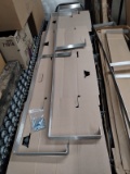 (2) 6' STAINLESS STEEL WALL MOUNT COMMERCIAL POT RACKS - NO HOOKS