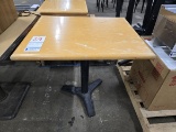SQAURE PEDESTAL TABLE 30.5