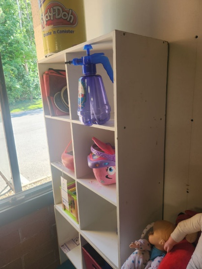 WOODEN 6 CUBE ORGANIZER - 24" x 12" x 36"