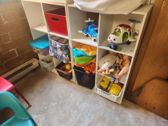 2 WOODEN 6 CUBE ORGANIZERS - 24" x 12" x 36"