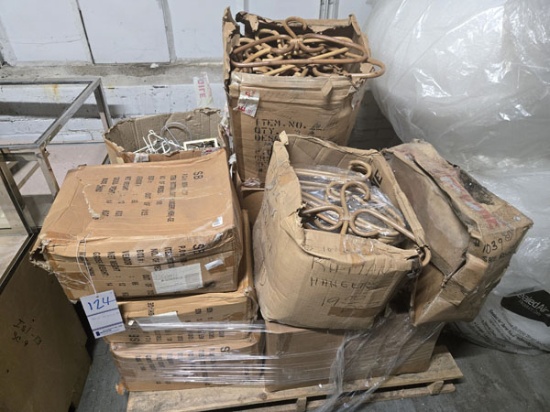 SKID OF HANGERS AND MISCELLANEOUS