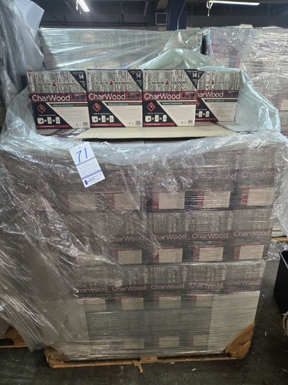 SKID OF 93 BOXES BLACK DIAMOND CHARWOOD ORGANIC HARDWOOD CHARCOAL - UP TO 14 GRILLS   ($275)