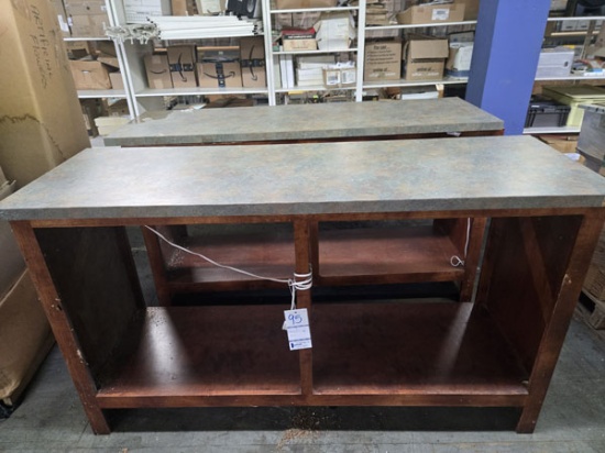 2 DESKS 74" x 24" x 42.5" - AS-IS