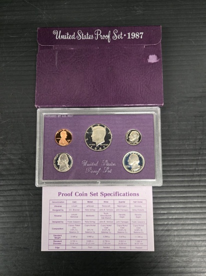 1987 5 PIECE US PROOF SET - S MINT