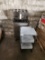 STAINLESS STEEL CAFETERIA TRAY AND UTENSIL CART AND 3 TIER CART