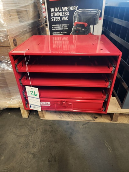 DURHAM COMPARTMENT BOX SLIDE RACK WITH 1 DRAWER