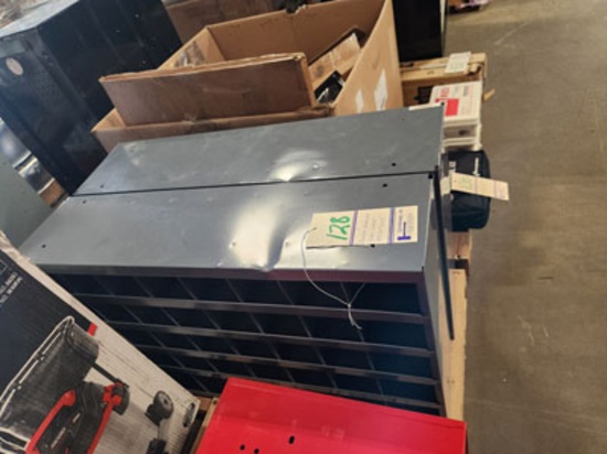 2 DURHAM 40 SLOT SORTER CABINET 34" 32.3" X 8.5"