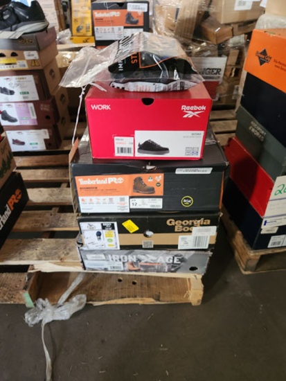 5 PAIRS OF WORK SHOES