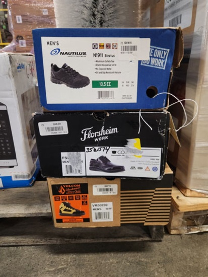 3 Pairs Assorted Work Shoes
