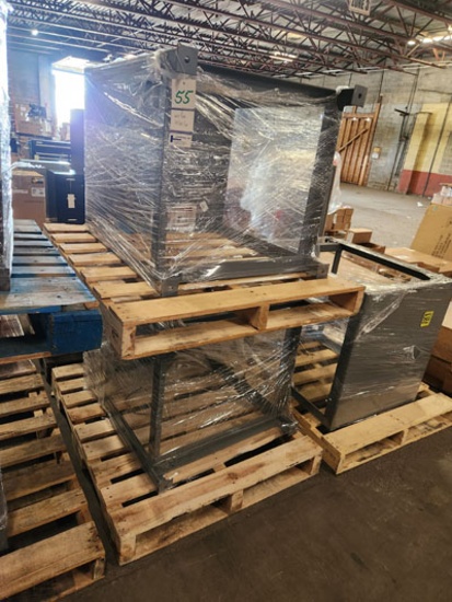 2 STEEL TABLES 28" X 30" X 36"